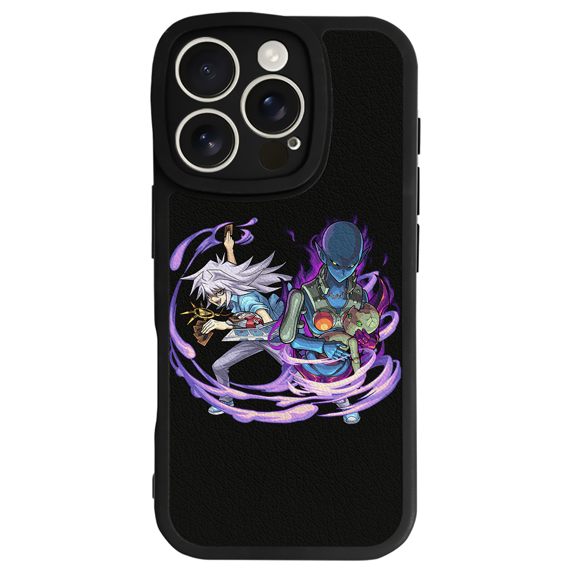 （画像用） 遊☆戯☆王 Yu-Gi-Oh! 【iPhone 16シリーズ対応】シリコンスマホケース（レザー調） 材質：シリコン
